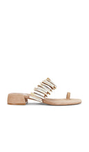 Jeffrey Campbell Undine-S Sandal in Beige | Beige Suede Combo Heeled Sandals for Women
