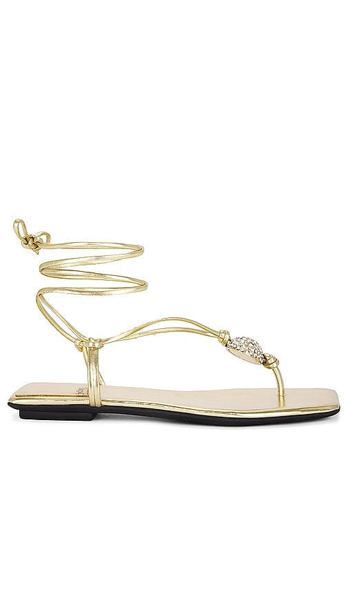 Jeffrey Campbell Weekend Sandal in Metallic Gold - Sandale de week-end Jeffrey Campbell en or métallisé - Jeffrey Campbell 金属金色周末凉鞋 - Jeffrey Campbell Weekend Sandale in Metallic-Gold - Jeffrey Campbell 위켄드 샌들 메탈릭 골드 소재 - Sandalo da weekend Jeffrey Campbell in oro metallizzato