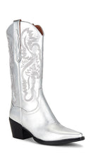 Jeffrey Campbell x REVOLVE The Kid Cowboy Boot in Metallic Silver