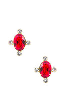 Jennifer Behr Alice Stud Earrings in Red