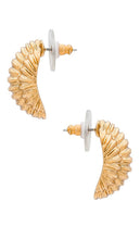 Jennifer Behr Damaris Stud Earrings in Metallic Gold