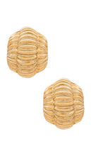 Jennifer Behr Damaris Stud Earrings in Metallic Gold