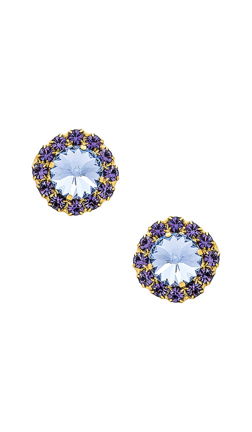Jennifer Behr Dominique Stud Earring in Blue