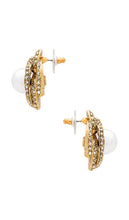 Jennifer Behr Loren Earrings in Metallic Gold