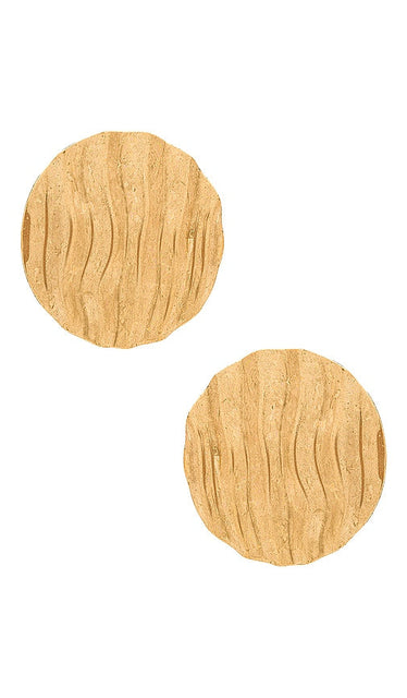 Jennifer Behr Rio Earrings in Metallic Gold