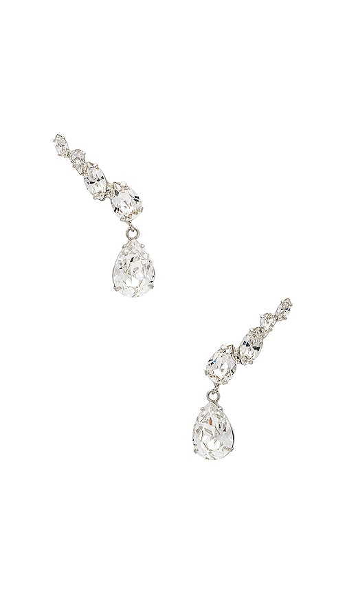 Jennifer Behr Roxie Earrings in Metallic Silver