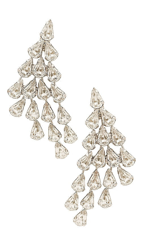 Jennifer Behr Solana Earring in Metallic Silver