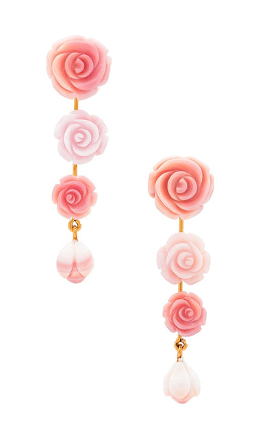 Jennifer Behr Tyla Earrings in Pink