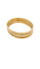 Jenny Bird Dane Bangle Set in Metallic Gold