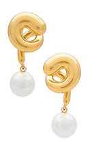 Jenny Bird Daphne Earring in Metallic Gold