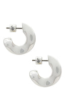 Jenny Bird Doune Chunky Hoop in Metallic Silver