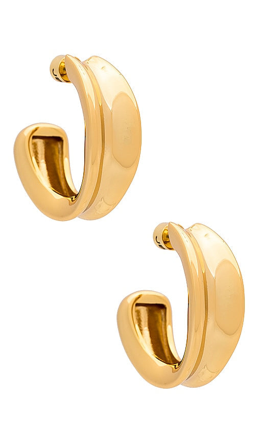 Jenny Bird Doune Hoop Earring in Metallic Gold