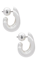 Jenny Bird Florence Earrings in Metallic Silver