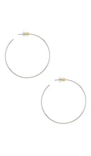Jenny Bird Icon Hoops in Metallic Silver