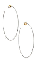 Jenny Bird Icon Hoops in Metallic Silver