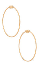 Jenny Bird Icon Large Hoop Earrings in Metallic Gold