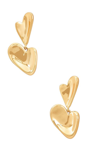 Jenny Bird Layla Drop Earrings in Metallic Gold