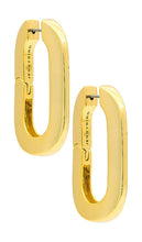 Jenny Bird Mega U Link Earrings in Metallic Gold