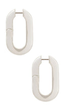 Jenny Bird Mega U-Link Earrings in Metallic Silver