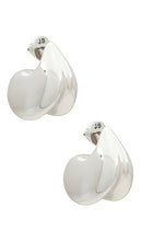 Jenny Bird Nouveaux Puff Earrings in Metallic Silver