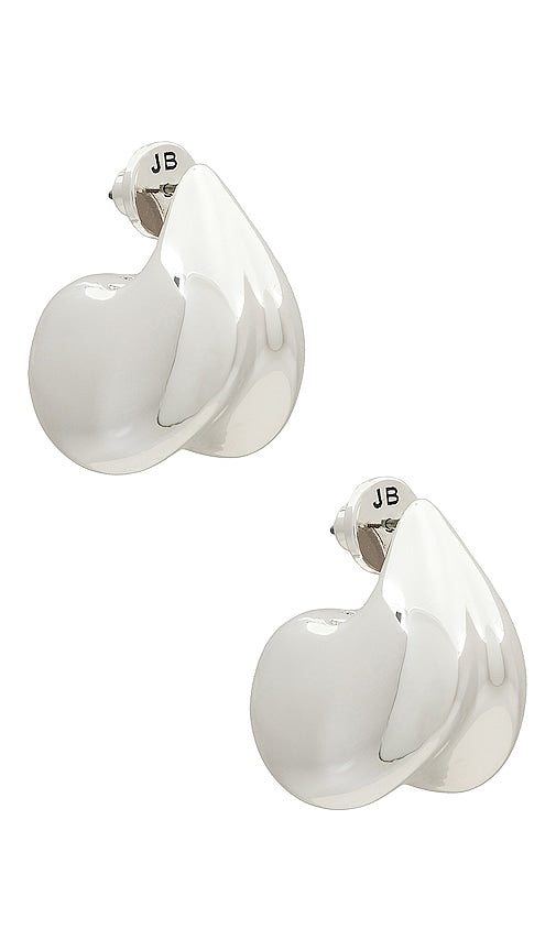 Jenny Bird Nouveaux Puff Earrings in Metallic Silver
