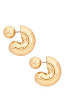 Jenny Bird Tome Medium Hoop Earrings in Metallic Gold