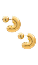 Jenny Bird Tome Small Hoops in Metallic Gold