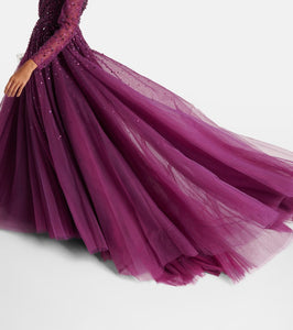 Jenny Packham Constantine embellished tulle gown