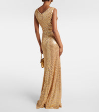Jenny Packham Cygnet sequined ruched gown