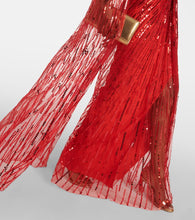 Jenny Packham Gold Rush sequined caped gown