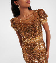 Jenny Packham Sungem sequined gown