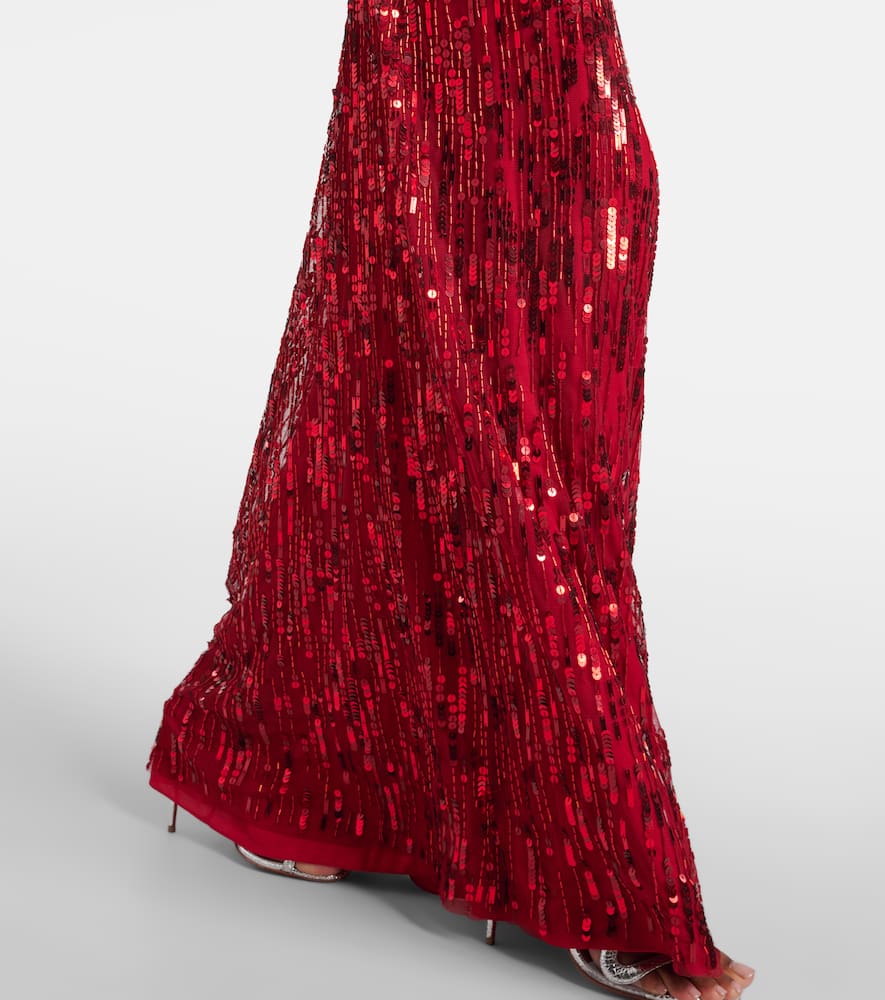 Jenny Packham Sungem sequined gown