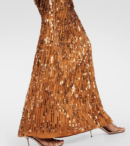 Jenny Packham Sungem sequined gown