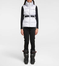 Jet Set Clara Glam belted puffer vest