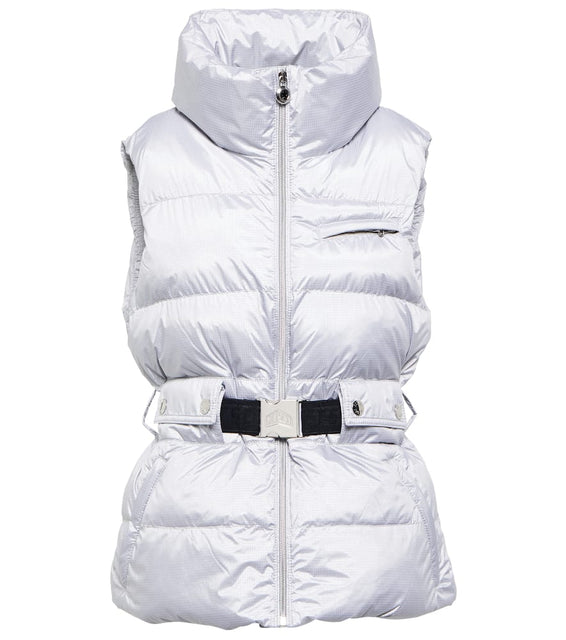 Jet Set Clara Glam belted puffer vest