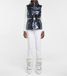 Jet Set Clara Met metallic puffer vest