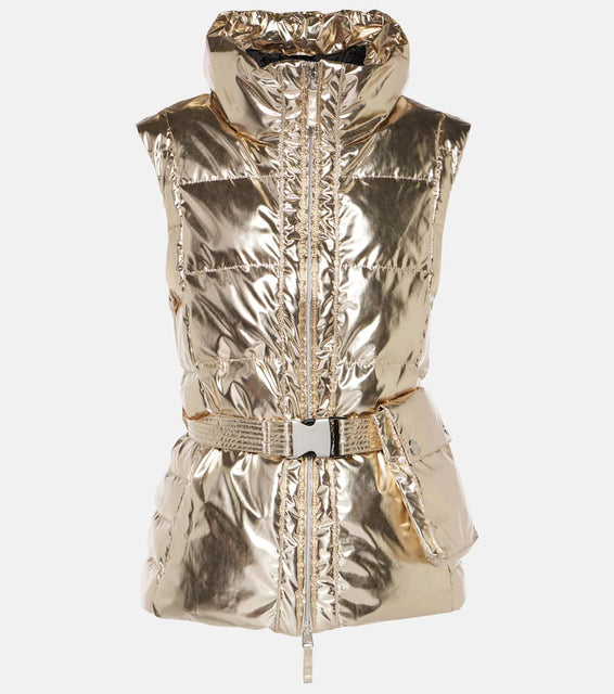 Jet Set Gardena metallic puffer vest