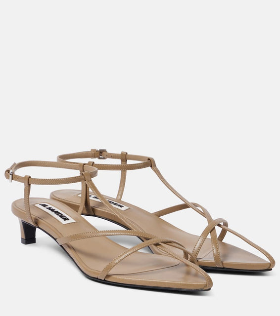 Jil Sander 35 leather sandals