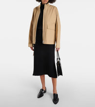 Jil Sander A-line cotton boucl√É¬© midi skirt