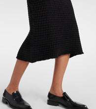 Jil Sander A-line cotton boucl√É¬© midi skirt