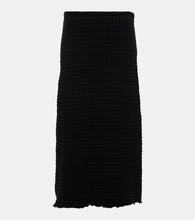 Jil Sander A-line cotton boucl√É¬© midi skirt - Jil Sander A字棉质圈绒中长裙