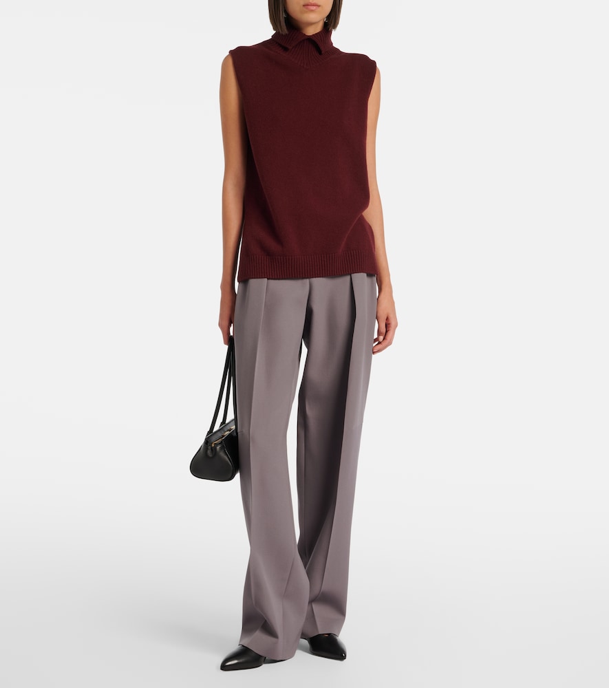 Jil Sander Arc leather pumps