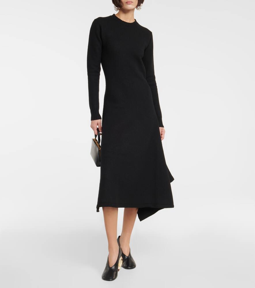 Jil Sander Asymmetrical wool dress