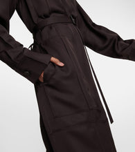Jil Sander Belted satin midi dress