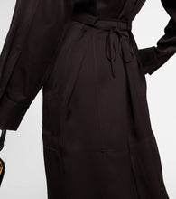 Jil Sander Belted satin midi dress