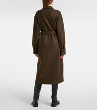Jil Sander Belted wool-blend shirt dress