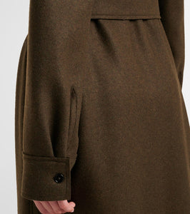 Jil Sander Belted wool-blend shirt dress
