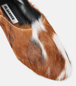 Jil Sander Calf hair slip-on shoes