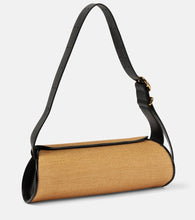 Jil Sander Cannolo Small leather-trimmed shoulder bag