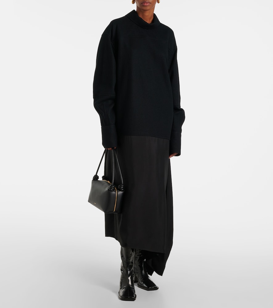 Jil Sander Convertible wool midi dress